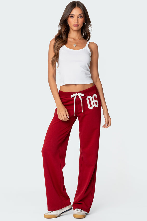 edikted 06 Sweatpants burgundy
