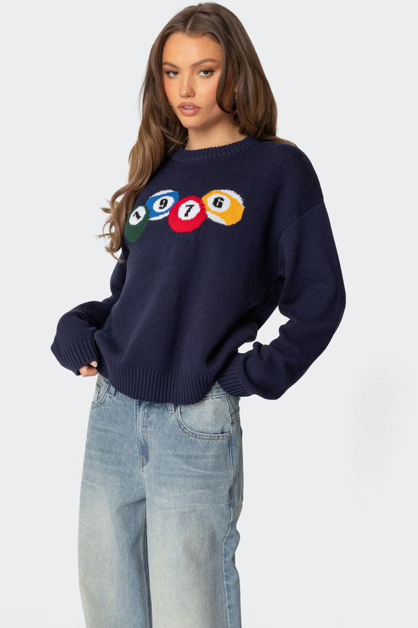Edikted 1976 Billiards Sweater Navy