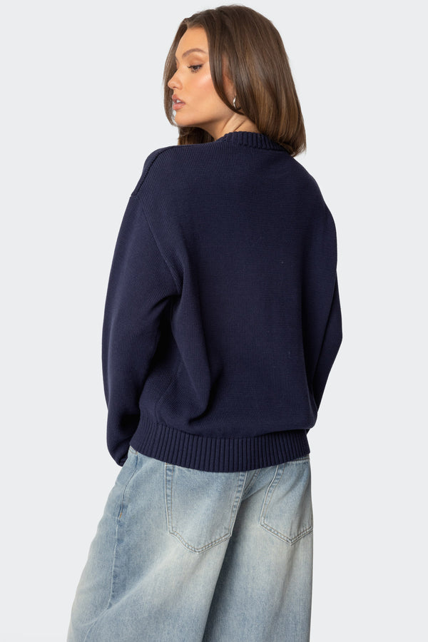 Edikted 1976 Billiards Sweater Navy