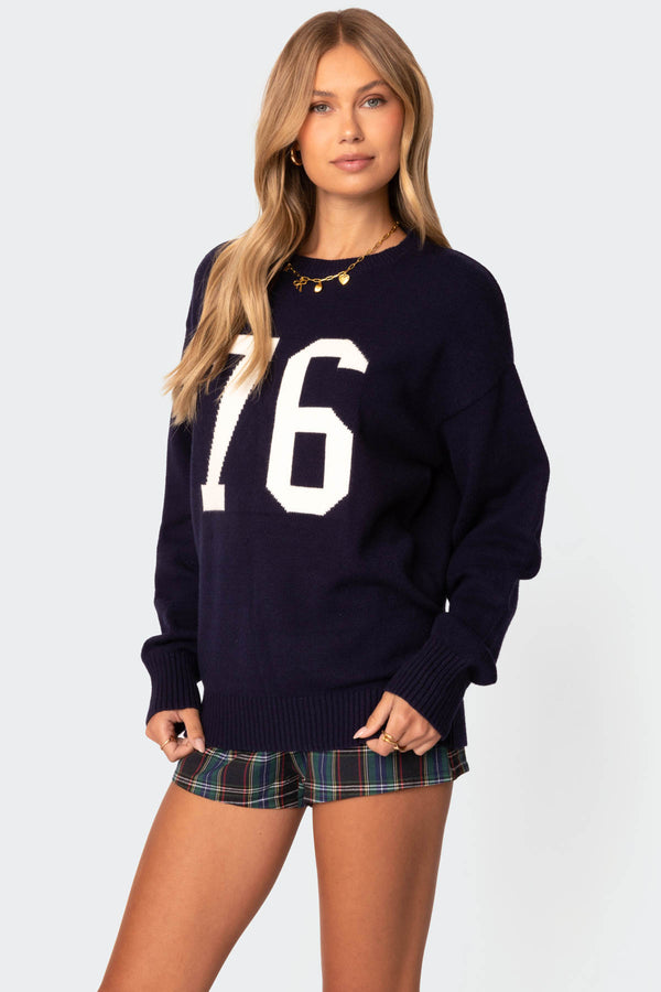 Edikted 76 Sweater Navy