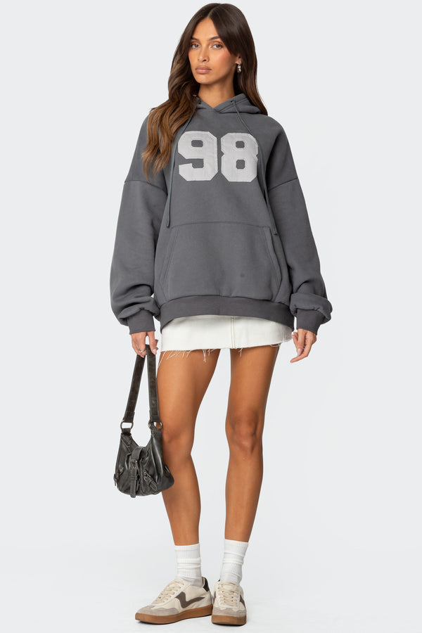 Edikted 98 Oversized Hoodie Gray