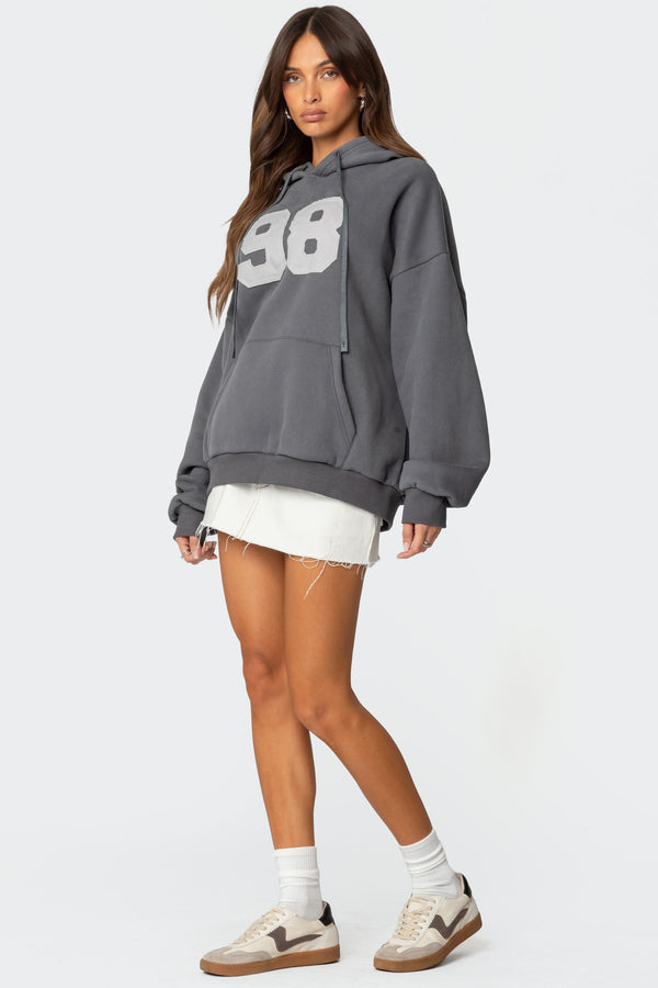 Edikted 98 Oversized Hoodie Gray