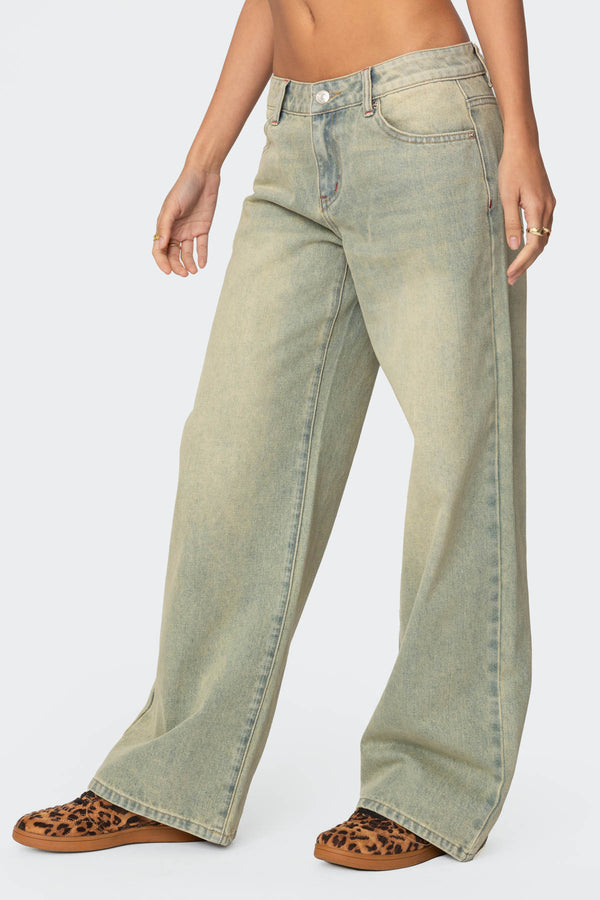 Edikted Ace Relaxed Jeans Light Blue
