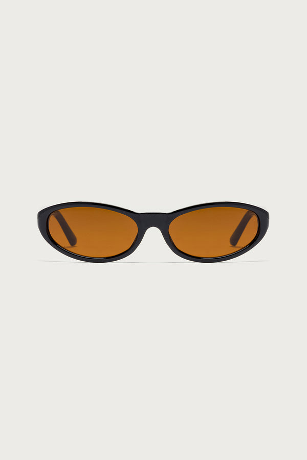 Edikted Alejandra Oval Sunglasses Brown