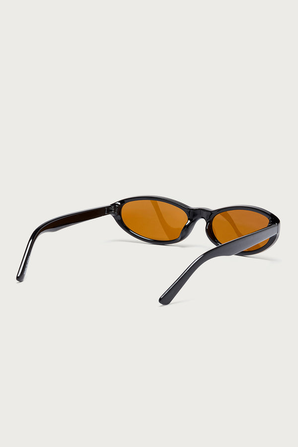 Edikted Alejandra Oval Sunglasses Brown