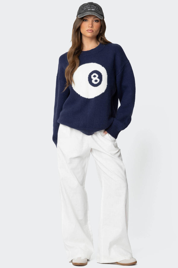 Edikted Alexa Linen Blend Pants White