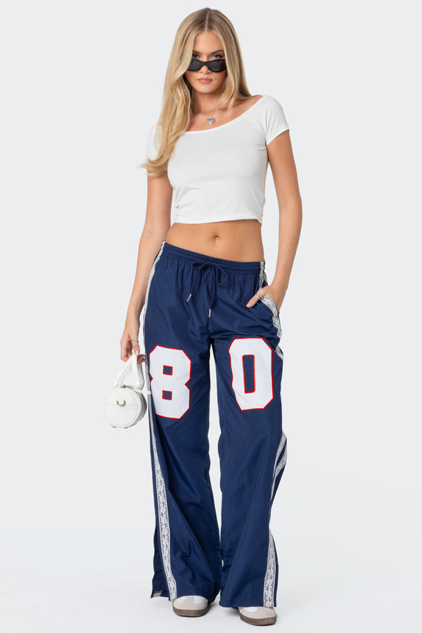 Edikted Alexandera Boat Neck Top White