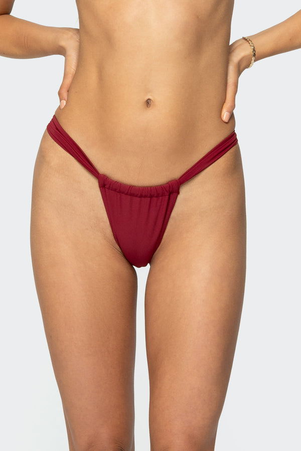 Edikted Anais Bikini Bottom Burgundy