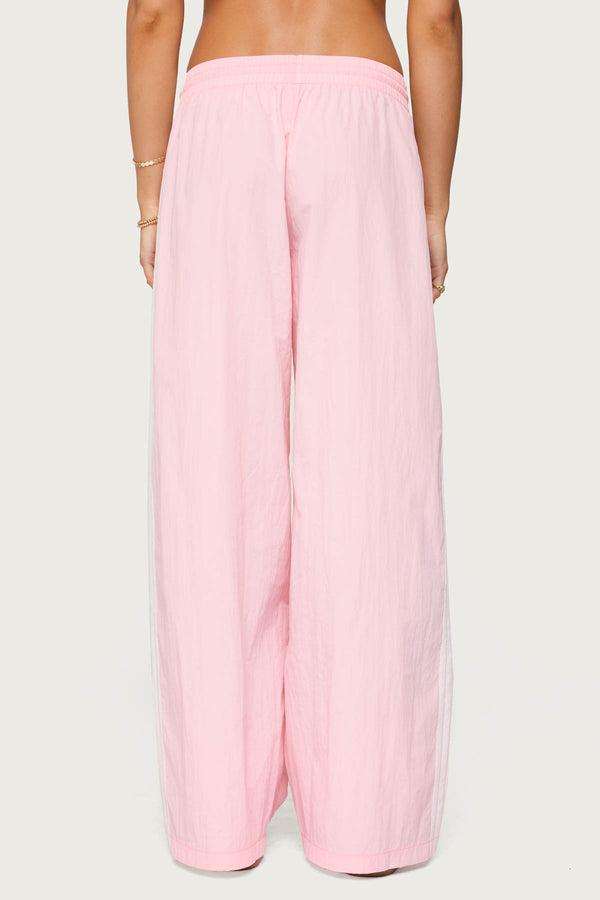 Edikted Annabella Nylon Track Pants Light Pink