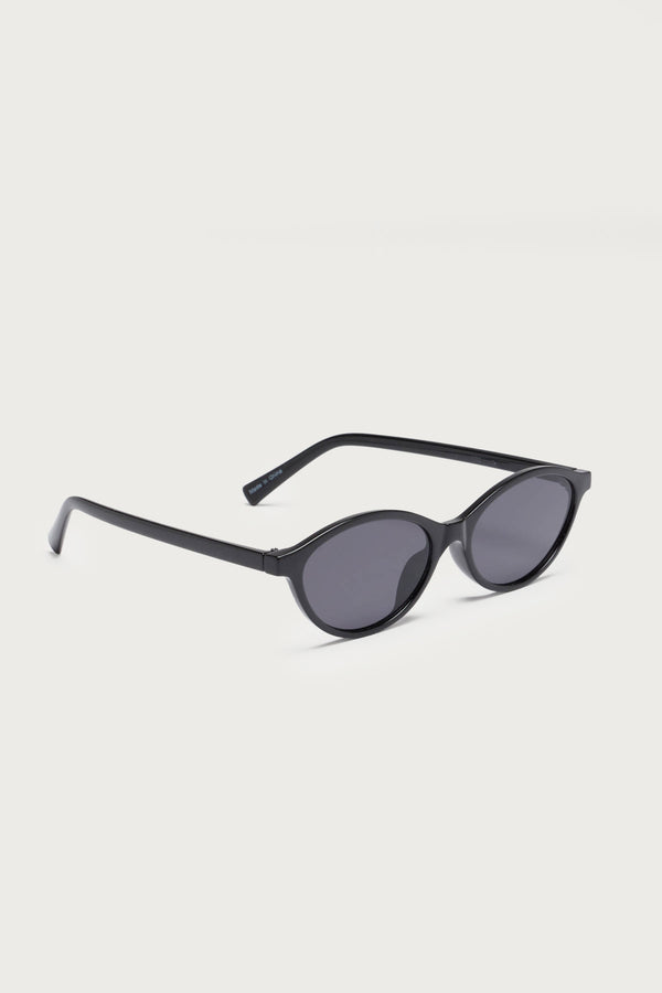 Edikted Arlo Oval Sunglasses Black