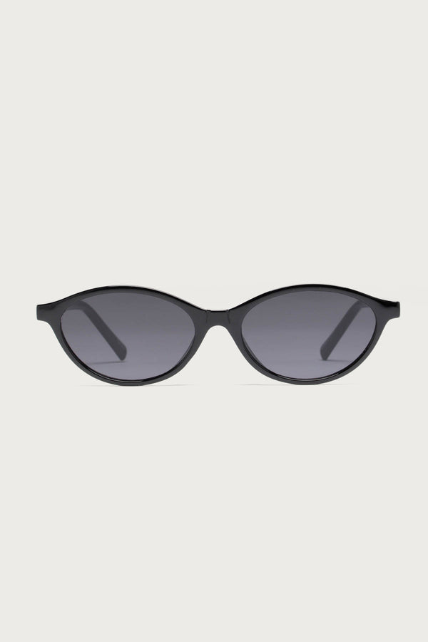Edikted Arlo Oval Sunglasses Black
