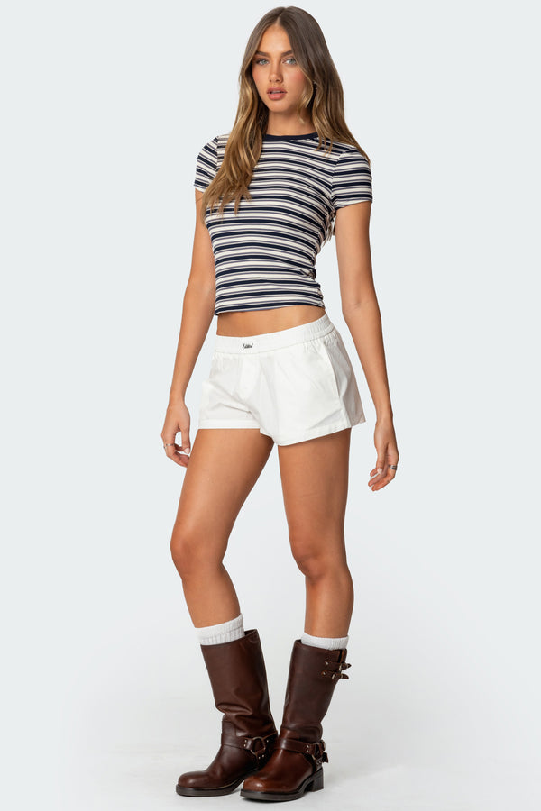 Edikted Arlyn Striped T Shirt Mix