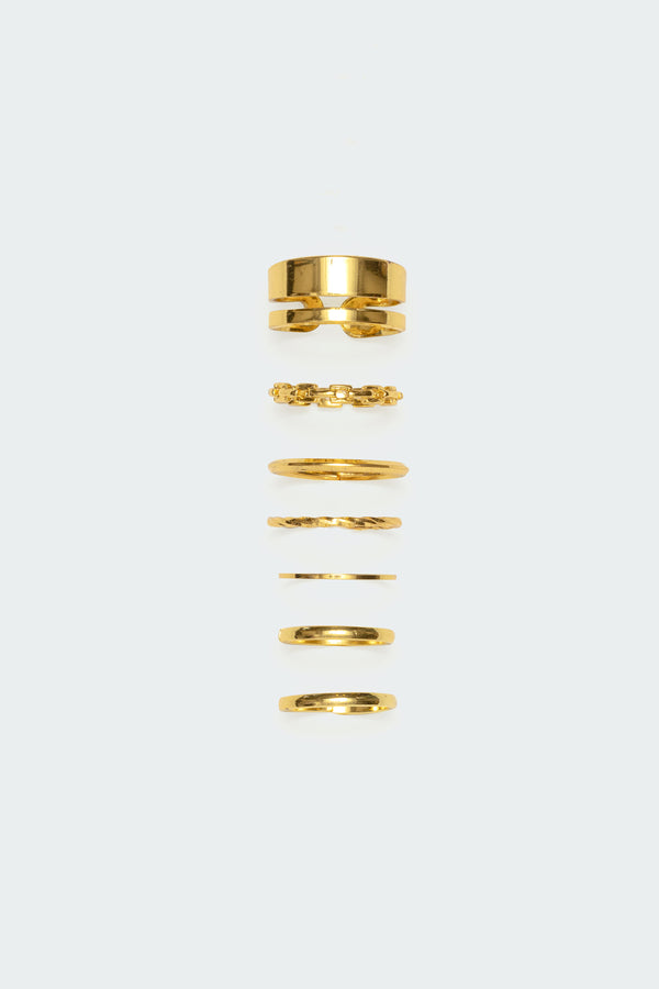 Edikted Assorted Ring Pack Gold
