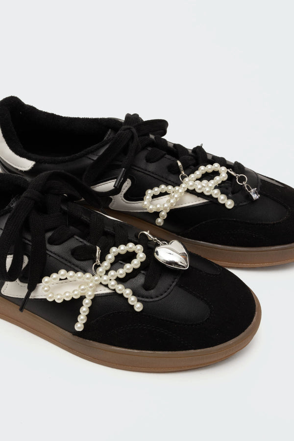 Edikted Assorted Shoe Charm Set Silver