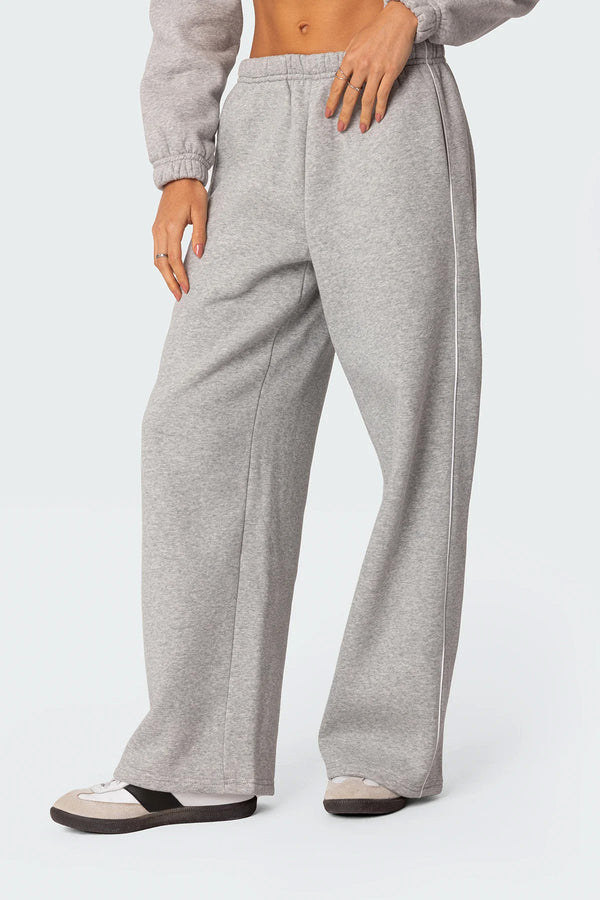 Edikted Autumn Sweatpants Gray Melange