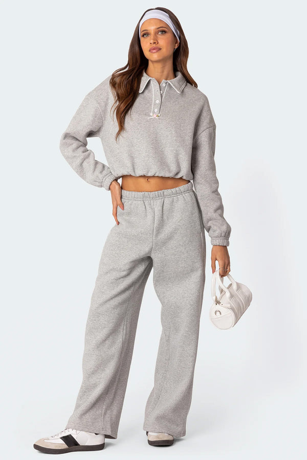 edikted Autumn Sweatpants gray melange