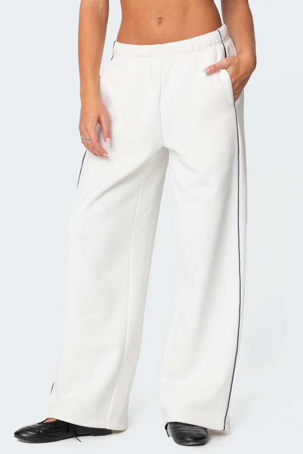 Edikted Autumn Sweatpants White