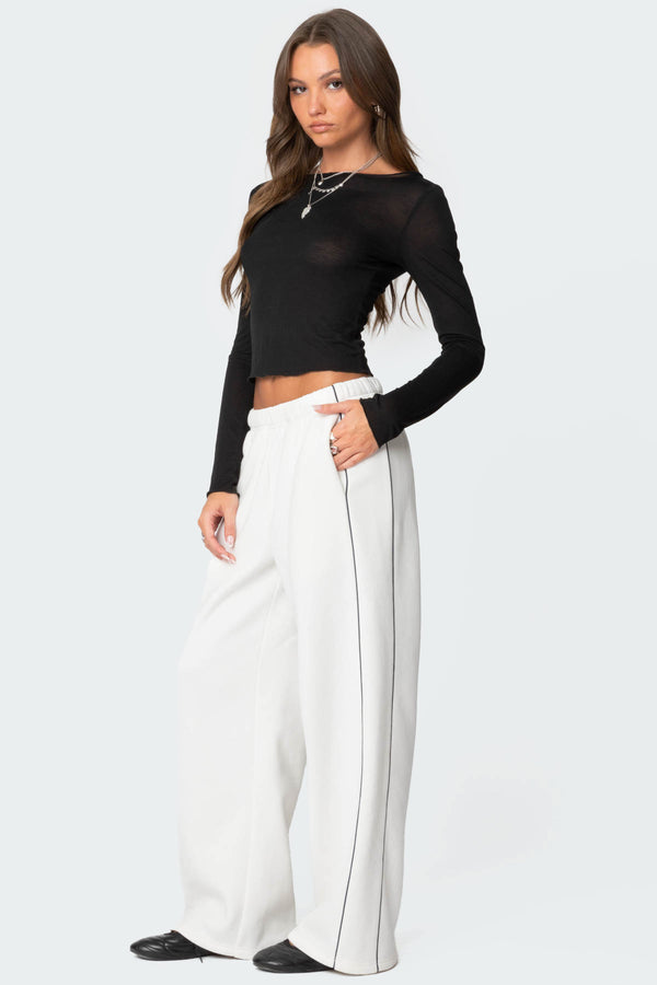 Edikted Autumn Sweatpants White