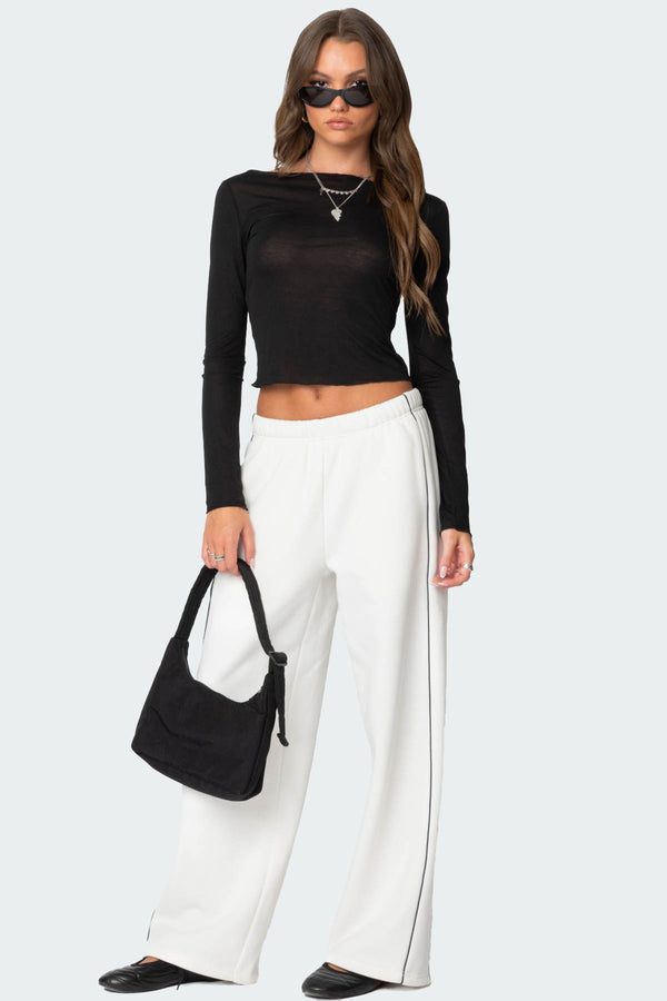 edikted Autumn Sweatpants white