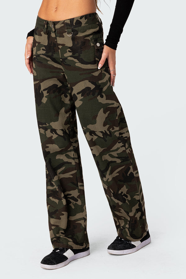 Edikted Aya Low-Rise Cargo Pants Mix