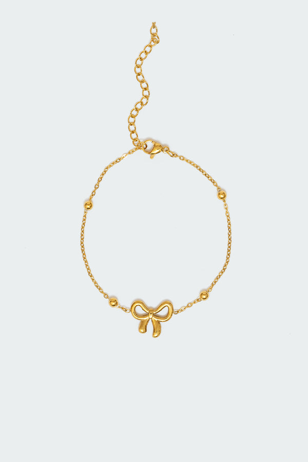 Edikted Baby Bow Bracelet Gold