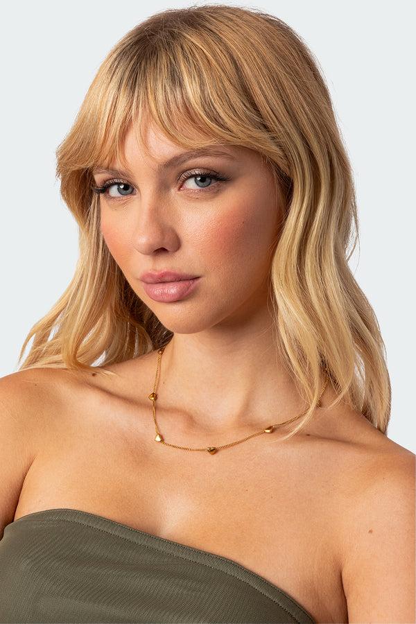 Edikted Baby Hearts Necklace Gold