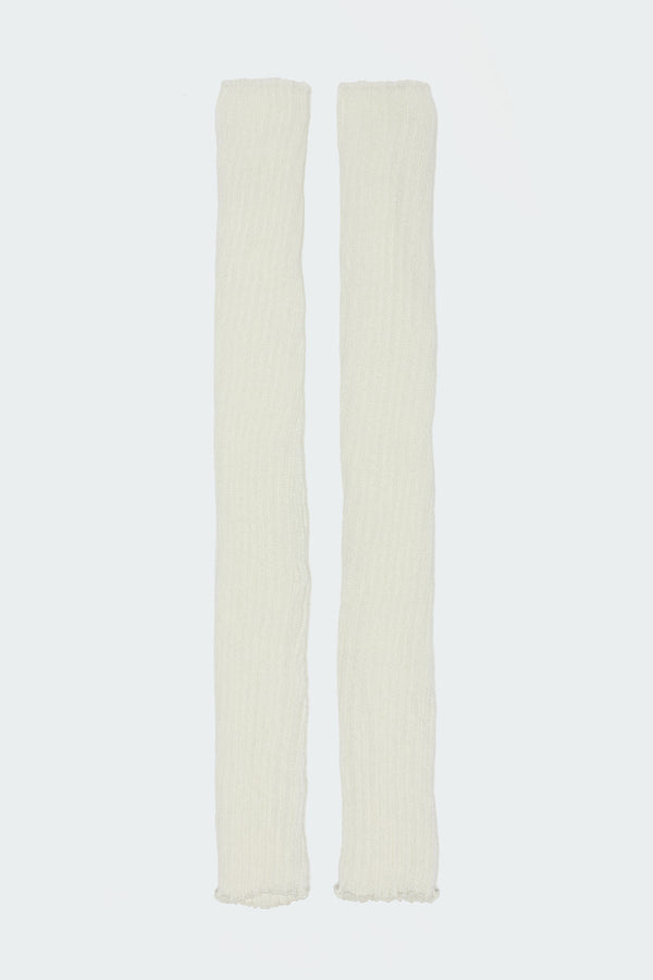 Edikted Baby It'S Cold Leg Warmers White