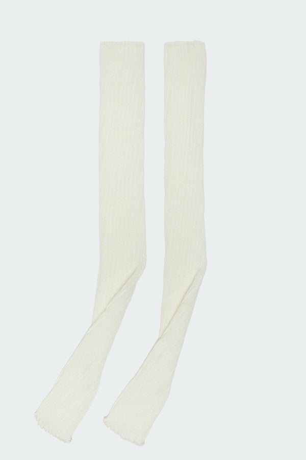 Edikted Baby It'S Cold Leg Warmers White