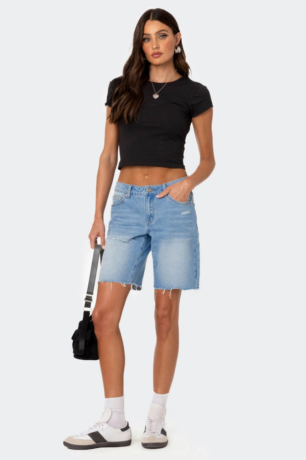 Edikted Bambi Open-Back T-Shirt Black