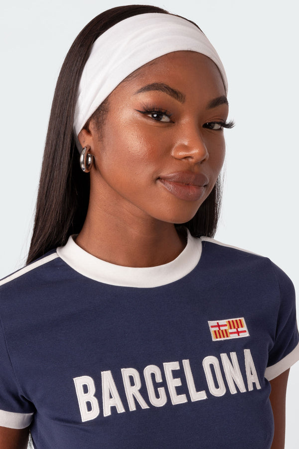 Edikted Barcelona T Shirt Navy