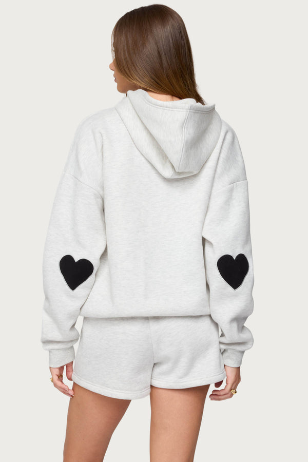 Edikted Big Love Edikted Hoodie Gray Melange