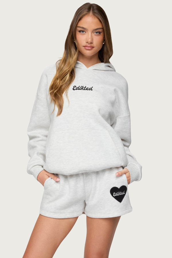 edikted Big Love Edikted Hoodie gray melange