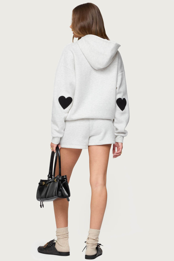 Edikted Big Love Edikted Hoodie Gray Melange