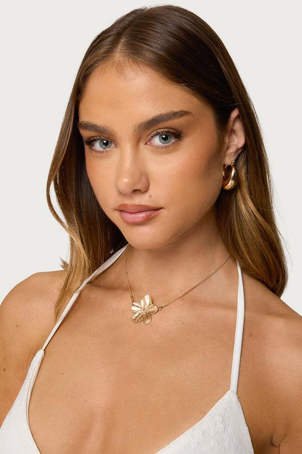 edikted Botanical Babe Necklace gold