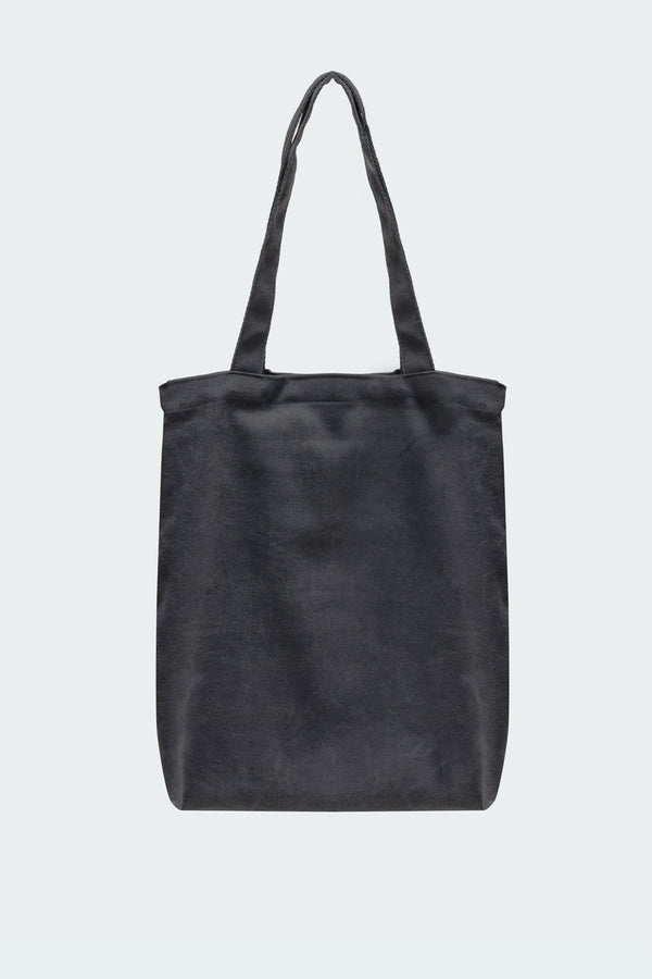 Edikted Bow Detail Tote Bag Dark Gray