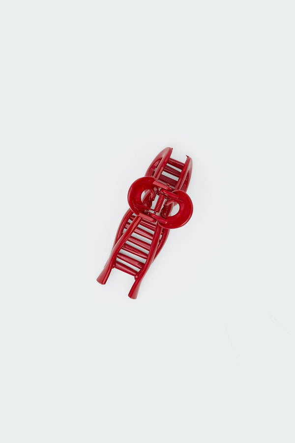 Edikted Bow Hair Clip Red