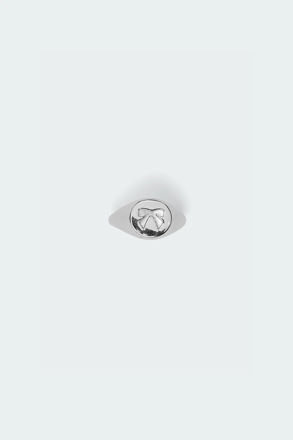 edikted Bow Signet Ring silver