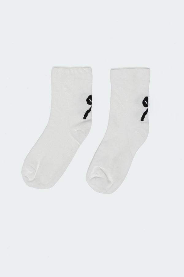 Edikted Bow Socks White