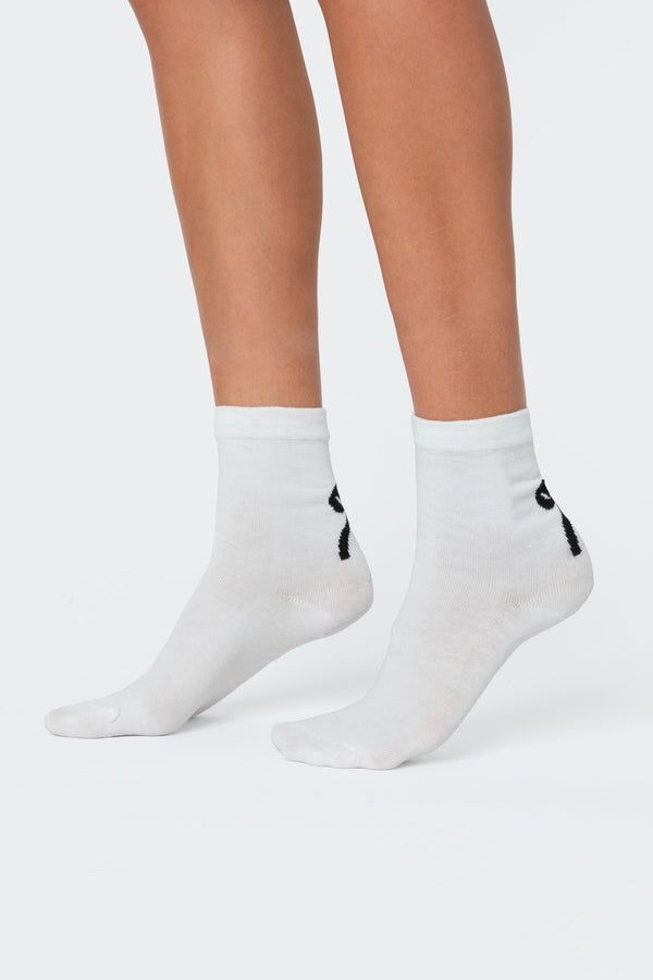 Edikted Bow Socks White