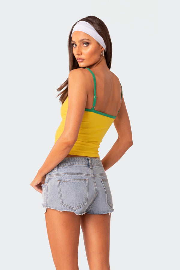 Edikted Brasil Tank Top Yellow