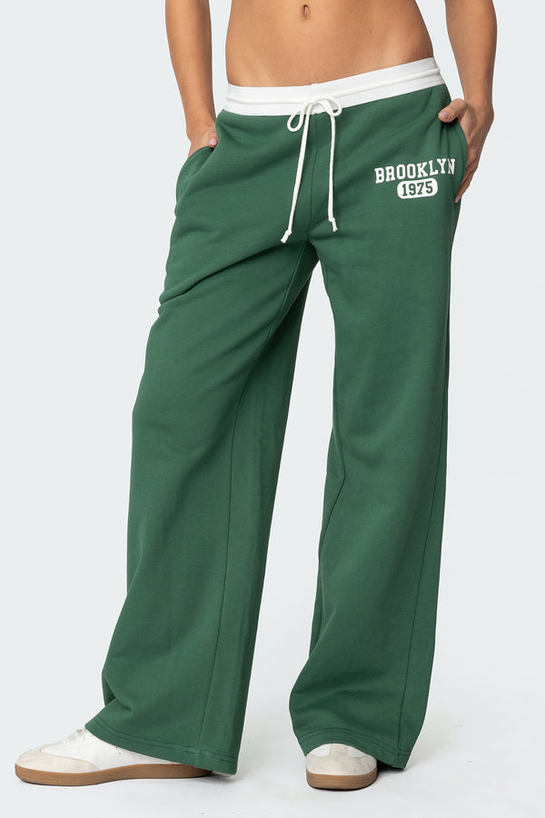 Edikted Brookie Sweatpants Green