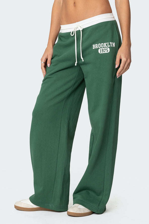 Edikted Brookie Sweatpants Green