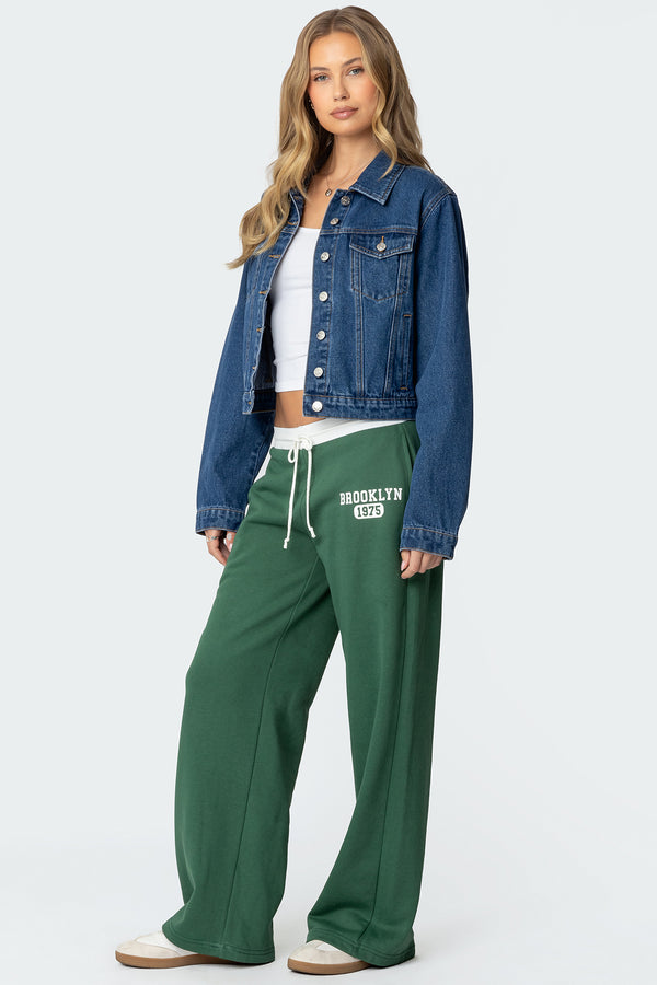 Edikted Brookie Sweatpants Green