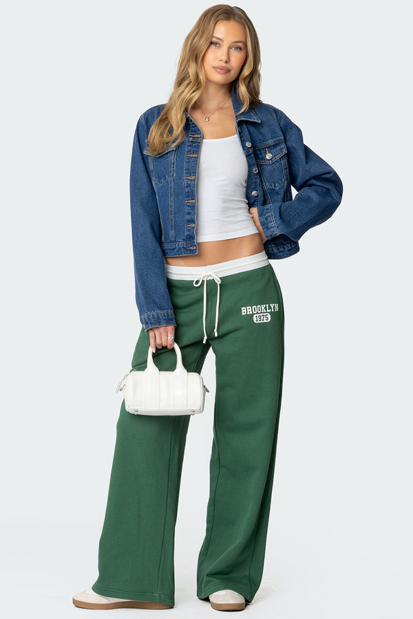 edikted Brookie Sweatpants green