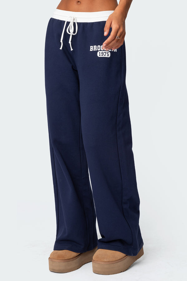 Edikted Brookie Sweatpants Navy