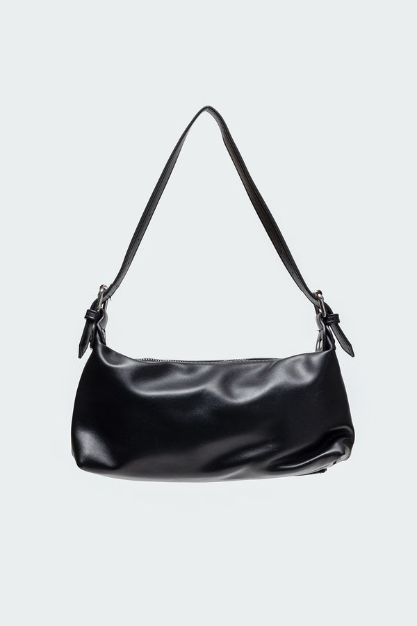 Edikted Buckle & Chain Shoulder Bag Black