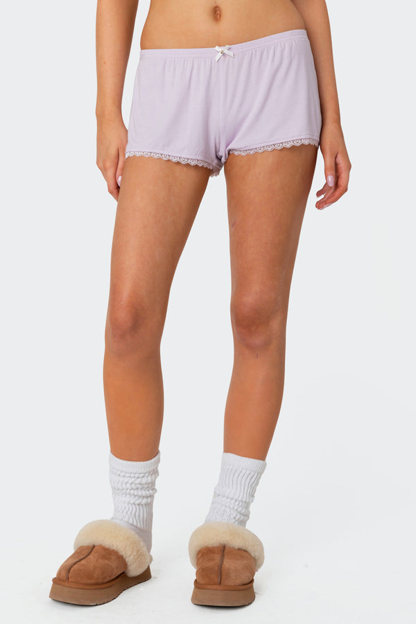 Edikted Buffy Shorts Lilac
