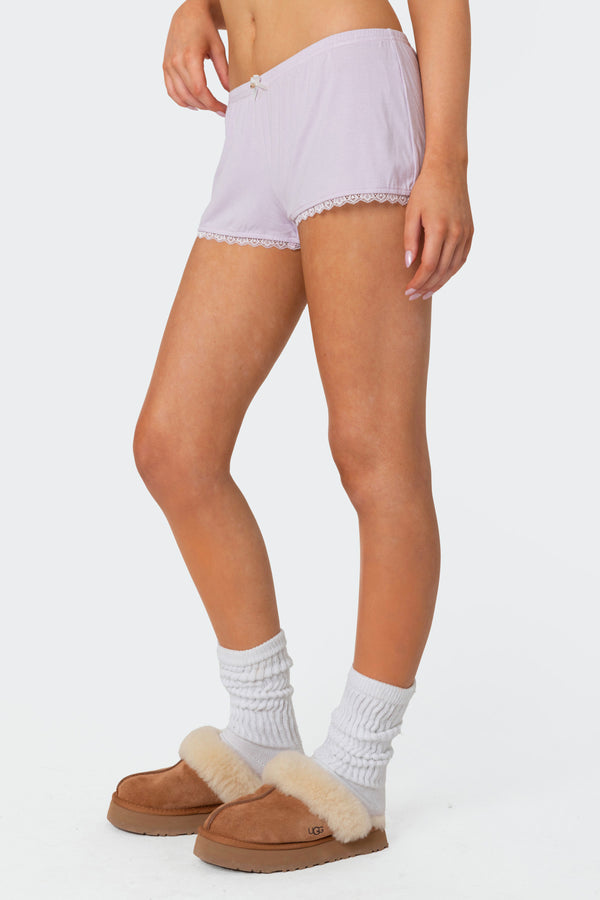 Edikted Buffy Shorts Lilac