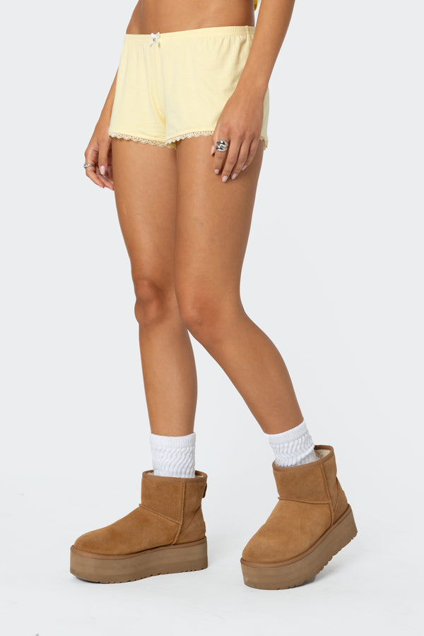 Edikted Buffy Shorts Yellow