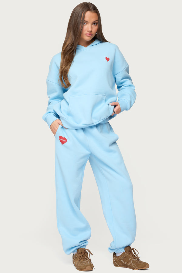 edikted Call Me Sweatpants light blue